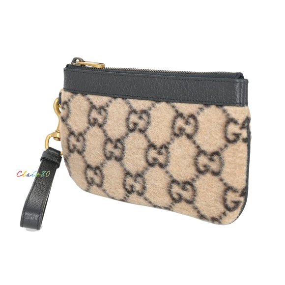 Gucci 597671 GG Wool Wristlet - Picture 2 of 7